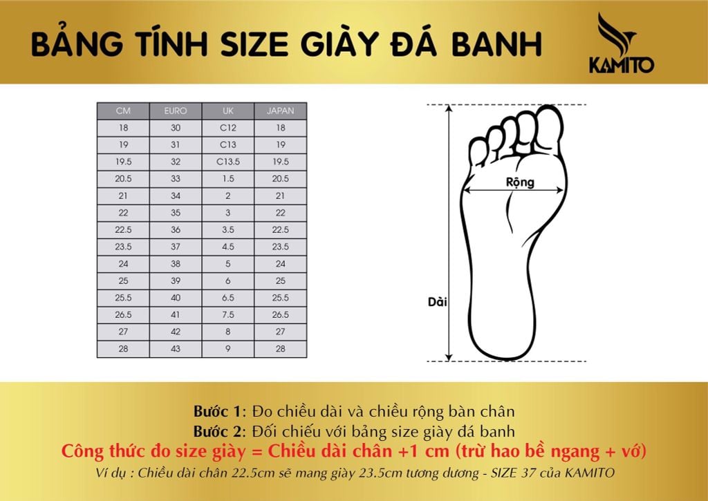 size giày bóng đá đo tại nhà sao chuẩn？ Mẹo đo chính xác nhất!